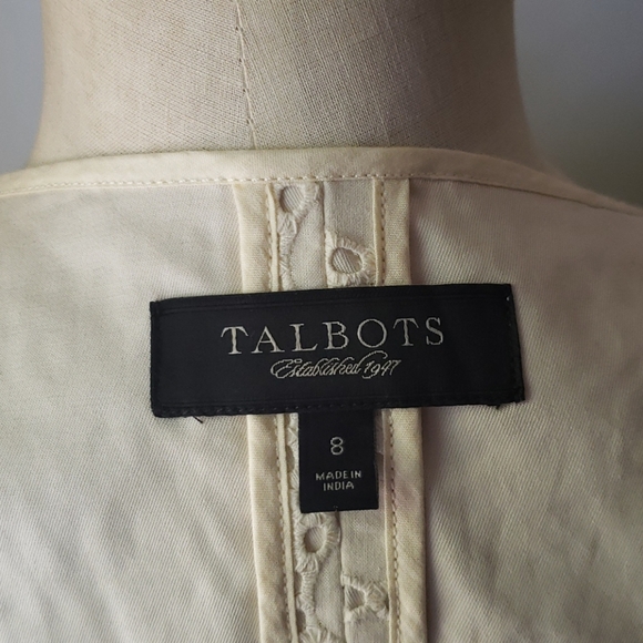 TALBOTS Eyelet Open Jacket size 8 - Picture 6 of 6